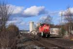 294 767 LZ durch Regensburg Walhallastraße Ri. Regensburg Ost, deswegen auf dem Gegengleis. 14.02.14