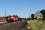 294 647 mit Güterzug am 16.06.2014 in Luitpoldhütte.