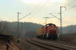 294 747-1 DB Schenker bei Seehof am 08.03.2016.