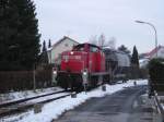 Am 30.11.2005 brachte 294 148 einen Gterwagen nach Hirschau (Strecke Amberg-Schnaittenbach).