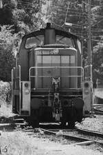 Wochenendruhe für die Rangierlokomotive 294 644-0. (Koblenz, August 2018)