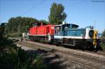 Nachschuss auf 294 725-7 mit 335 128-5 im schlepp. Gelsenkirchen Bismarck 9.9.08