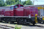 Die Diesellokomotive 295 087-1 war Anfang Juni 2019 im Bayerischen Eisenbahnmuseum Nördlingen zu sehen.