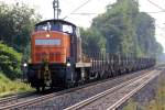 295 057-4 auf der Hamm-Osterfelder Strecke am B bei KM 37,285 am 27.8.2013