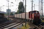 295 044 am 31.5.13 mit einem gemischten Gterzug in Bremen Hbf.