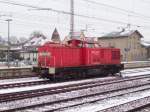 298 308 steht am 30.12.2009 abgestellt am Bahnhof Angermnde