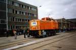 Die 10000. instandgesetzte Diesellok dieser Baureihe war die 346 396.
DBAG Cargo Werk Chemnitz im April 1992