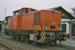 Diesellok 106 555-6 der Schsischen Oberlausitzer Eisenbahngesellschaft in Zittau im Nov.