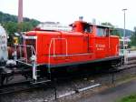 Eine Diesellok der DB-Baureihe 360 im Eisenbahnmuseum Bochum-Dalhausen am 25. Mai 2008.