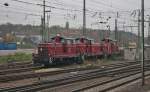 Ebenfalls am 16.11.2013, die Efw 260 312-4 zusammen mit ihren Schwestern 260 773-7 und 260 770-3, als sie in der Nähe vom Hauptbahnhof von Mainz abgestellt waren.