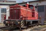 V 60 860 der Bayernbahn am 14.04.2013 im Bw Nördlingen (Bayerisches Eisenbahnmuseum)