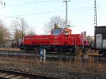 261 021 rangierte am 03.03.2011 in Stendal.