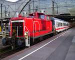 DB 362 600-9 mit dem Leerpark des IC 1949 aus Kln Hbf, in Leipzig Hbf; 28.03.2008