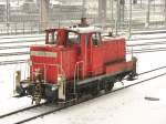 363 192-6 bei einer Rangierfahrt zum Dresdner-Hbf.20.02.09.