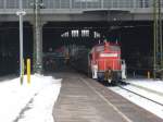 363 737-8 rangiert hier gerade mit einem angekommenem IC aus dem Leipziger Hbf, aufgenommen am 26.01.2013.