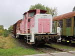 Abgestellte Diesellok 364 882-1 im Bereich des ehemaligen Stellwerk Wahlheim b. Aachen am 08. Oktober 2020.