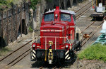 364 850 der Stadtwerke Andernach, abgestellt Im Güterbahnhof der Brohltalbahn In Brohl-Lützing.
Aufnahmedatum: 17.05.2012