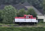 Mitzieher 364 578 D-AIX  auf dem Bahndamm  der KBS 485 bei Km 21,2 Rimburg aus Aachen, am 25.7.2015