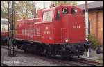 V 45009, Rangierlok einer Kleinserie der DB, hat überlebt und steht hier am 16.10.1993 im DDM Neuenmarkt Wirsberg. 