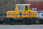 Die Diesellokomotive O&K MB 170 N  10  der Westfälische Lokomotiv Fabrik Karl Reuschling war Ende Januar 2019 in einem Industriegebiet in Hattingen abgestellt.