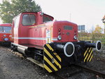 Orenstein-Koppel und Lübecker Maschinenbau AG Lokomotive der Hamburger Hafenbahn mit der Fabrik Nummer 26261 am 22. Oktober 2016 in Nähe des Hafenmuseums Hamburg.