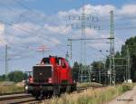 262 005-2 der CC-Logistik rollt am 2.08.10 zurck nach Hamburg-Waltershof um einen Containerzug abzuholen.