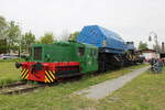 VEB Binnenhäfen Mittelelbe Magdeburg 8 (N4b, LKM 251062) am 06.05.2023 beim Familienfest der Magdeburger Eisenbahnfreunde im Wissenschaftshafen Magdeburg.