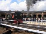 Kleindiesellokomotive auf der Drehscheibe in Schneweide am  1. 10. 2006