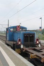 Hier steht diese Lok vom Typ LKM der EGP am 28.5.13 im Bahnhof Wittenberge.