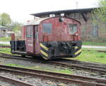 Köf 6499,am 24.April 2023,im Bahnhof Klostermansfeld.