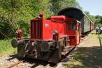 323 133-9 (Kf II) der Aggerbahn (Andreas Voll) am 02.06.2011 beim ehemaligen Bahnhof Reichshof-Denklingen.