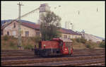 Am 10.09.1989 war noch diese Köf II 323867 im Bahnhof Einbeck tätig.