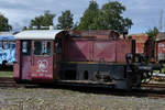 Die Diesellokomotive 323 634-6 war Anfang September 2019 in Gelsenkirchen ausgestellt.