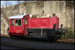 Lok 1 der Piesberger Steinindustrie hielt hier am 17.2.2007 Betriebspause im ehemaligen Zechenbahnhof in Osnabrück Eversburg.