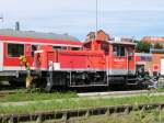 335 129-3 abgestellt am 25.08.2013 im Rangierbereich des Kieler Hauptbahnhofs.