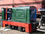 Eine Feldbahnlokomotive der Firma Jung im Eisenbahnmuseum Bochum-Dahlhausen.