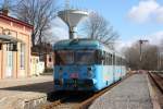 Kreisbahn Mansfelder Land VT 408 am 19.03.2011 in Klostermansfeld