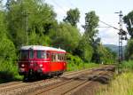 RSE MAN Schienenbus VT25 am 11.6.2011 bei Unkel.