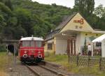 RSE MAN VT23 vor dem Bahnhofsgebude in Gemnd.