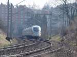 DB ICE TD BR 605 Doppeltraktion als ICE 196 Mnchen Hbf-Zrich HB am 15.03.03 bei Algetshausen-Henau