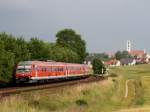 Der 610 012 am 26.06.2009 bei Sulzbach Rosenberg.