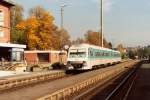 610 003 als RSB Bayreuth-Nrnberg am 10.10.1993 in Neuhaus (Pegn).