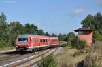 610 007 am 15.09.2011 bei der Einfahrt in Vilseck