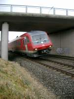 Pendolino, aufgenommen am 20.11.2006  10.59 Uhr, bei der Einfahrt in den Bahnhof Neusorg (Richtung Nrnberg - Hof), bei KM  112,4 .