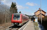 611 019-1 als RE 26387 (Villingen(Schwarzw)-Neustadt(Schwarzw)) in Unadingen 21.3.18