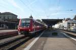 Ausfahrt des IRE 3103 der RAB (Basel Bad Bf - Friedrichshafen Stadt - Ulm).
Schaffhausen, den 3.10.09.