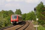 611 048 und 611 038 sind auf dem Weg von Ulm nach Basel, Kehlen, 26.04.11