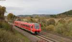 611 038-1 als RE 22313 (Rottweil-Neustadt(Schwarzw)) bei Rottweil 4.11.13