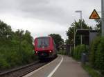 Am 30.5.14 absolvierte 611 515/015 einen Stop am Bahnhof Bodelshausen.