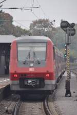 RADOLFZELL am Bodensee (Landkreis Konstanz), 03.10.2014, 611 504 von Ulm Hbf nach Basel Bad Bf im Bahnhof Radolfzell